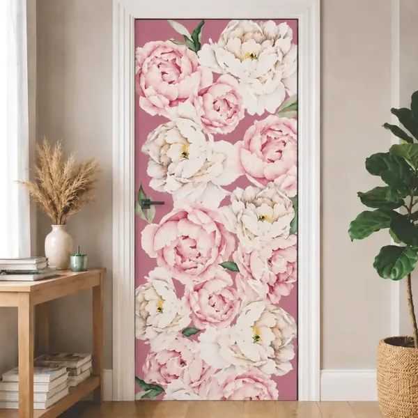 Vinilo floral para puertas 200×72 cm · modelo A