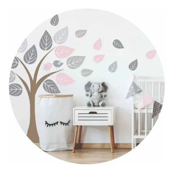 Vinilo infantil de árbol con pajaritos 160×260 cm