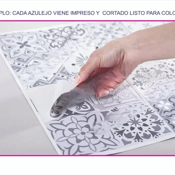 Vinilos para azulejos 15×15 cm · pack × 9