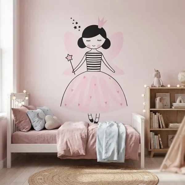 Vinilo infantil hadas y bailarinas 130×80 cm