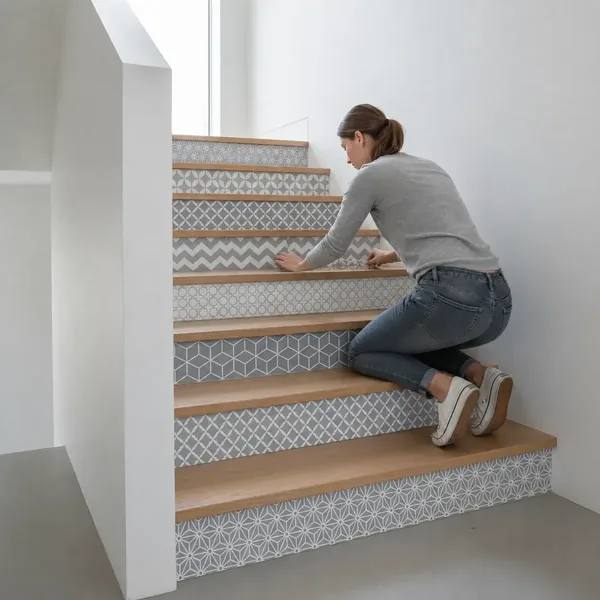 Vinilo para escalones de escalera 15×72 cm