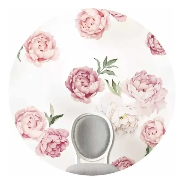 Vinilos de pared flores peonías 100×70 cm · FG09