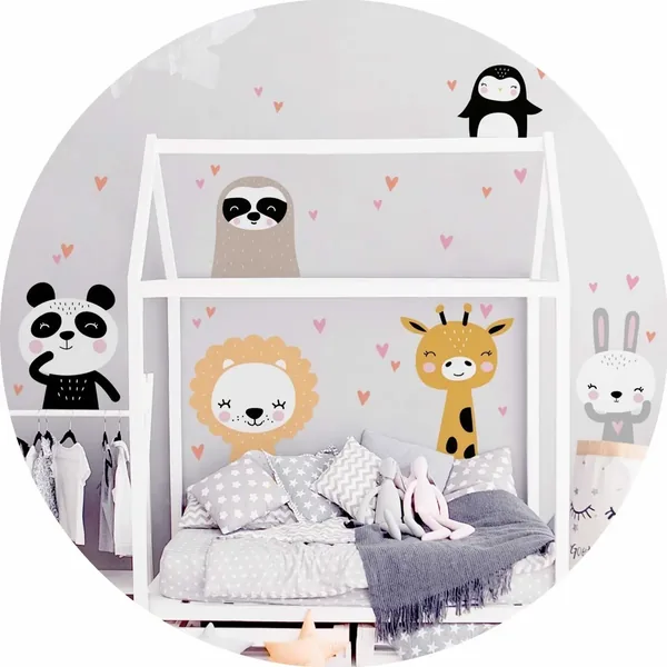Vinilos infantiles animales safari