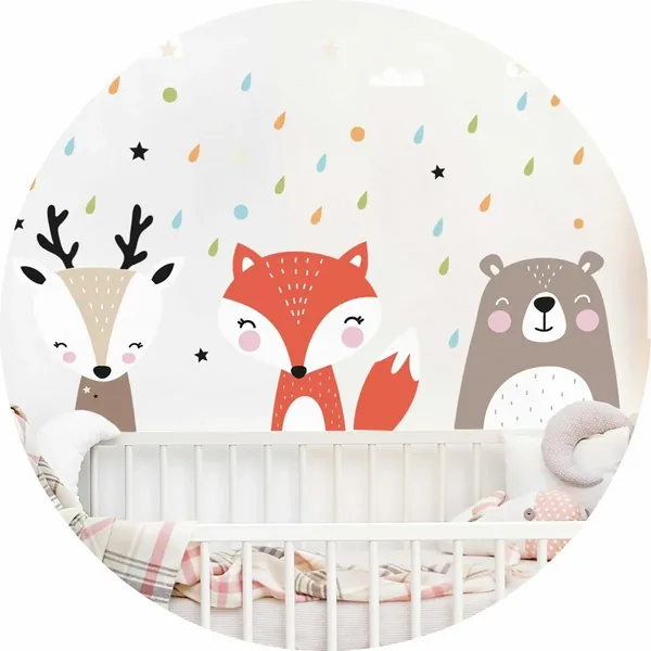 Vinilos infantiles animales nórdicos