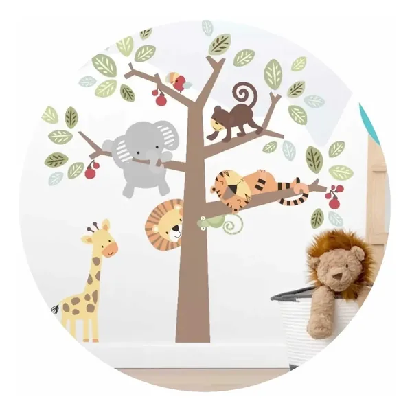 Vinilo árbol 137×137 cm + medidor infantil 150 cm